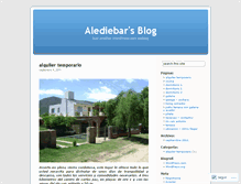 Tablet Screenshot of alediebar.wordpress.com