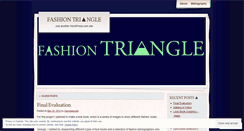 Desktop Screenshot of fashiontriangle.wordpress.com