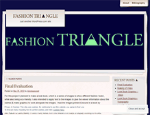 Tablet Screenshot of fashiontriangle.wordpress.com