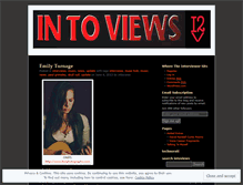 Tablet Screenshot of intoviews.wordpress.com
