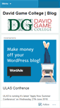 Mobile Screenshot of davidgamecollege.wordpress.com