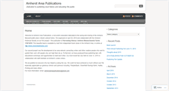 Desktop Screenshot of amherstareapublications.wordpress.com