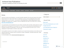 Tablet Screenshot of amherstareapublications.wordpress.com
