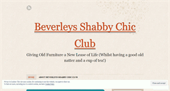 Desktop Screenshot of beverleysshabbychic.wordpress.com