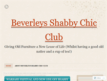 Tablet Screenshot of beverleysshabbychic.wordpress.com