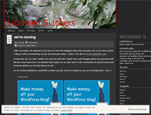 Tablet Screenshot of licensedslackers.wordpress.com