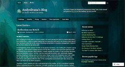 Desktop Screenshot of andysilvana.wordpress.com
