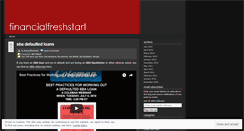 Desktop Screenshot of financialfreshstart.wordpress.com