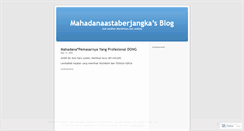 Desktop Screenshot of mahadanaastaberjangka.wordpress.com
