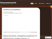 Tablet Screenshot of himynameisnanda.wordpress.com