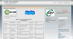 Desktop Screenshot of csifalicante.wordpress.com