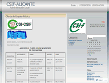 Tablet Screenshot of csifalicante.wordpress.com