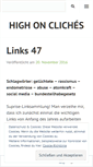 Mobile Screenshot of highoncliches.wordpress.com