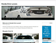 Tablet Screenshot of hondaciviclovers.wordpress.com