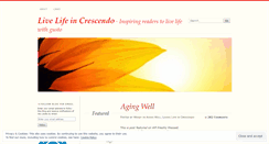 Desktop Screenshot of livelifeincrescendo.wordpress.com