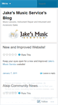 Mobile Screenshot of jakesmusicservice.wordpress.com