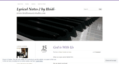 Desktop Screenshot of lyricalnotesbyheidi.wordpress.com