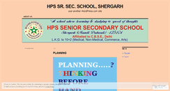 Desktop Screenshot of hpssrsecschool.wordpress.com