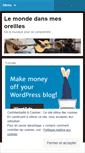 Mobile Screenshot of lemondedansmesoreilles.wordpress.com