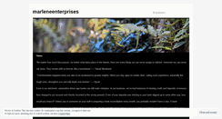 Desktop Screenshot of marleneenterprises.wordpress.com