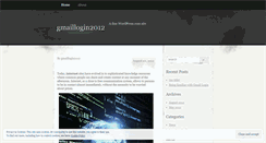 Desktop Screenshot of gmaillogin2012.wordpress.com