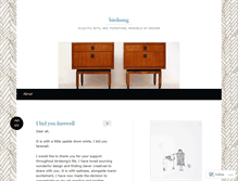 Tablet Screenshot of birdsongdesign.wordpress.com