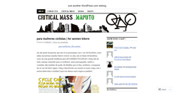 Desktop Screenshot of criticalmassmaputo.wordpress.com