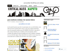 Tablet Screenshot of criticalmassmaputo.wordpress.com