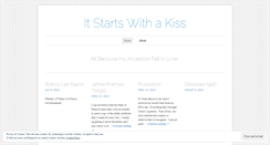 Desktop Screenshot of itstartswithakiss.wordpress.com