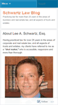 Mobile Screenshot of leeschwartzesq.wordpress.com