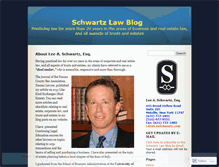 Tablet Screenshot of leeschwartzesq.wordpress.com