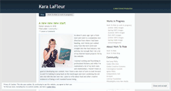 Desktop Screenshot of karaslafleur.wordpress.com