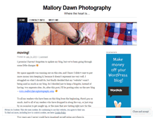 Tablet Screenshot of malloryphotography.wordpress.com