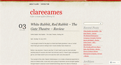 Desktop Screenshot of clareeames.wordpress.com