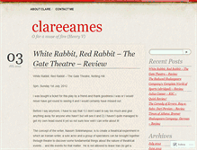Tablet Screenshot of clareeames.wordpress.com