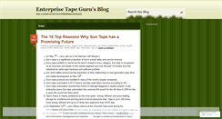 Desktop Screenshot of enterprisetapeguru.wordpress.com