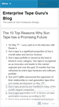 Mobile Screenshot of enterprisetapeguru.wordpress.com