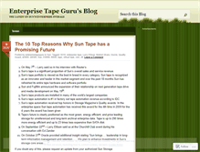 Tablet Screenshot of enterprisetapeguru.wordpress.com