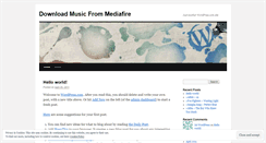 Desktop Screenshot of freemusic13.wordpress.com