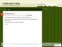 Tablet Screenshot of golfhenkie.wordpress.com