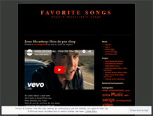 Tablet Screenshot of favouritemusic.wordpress.com