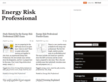 Tablet Screenshot of energyriskprofessional.wordpress.com