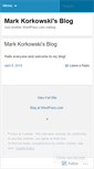 Mobile Screenshot of markkorkowski.wordpress.com