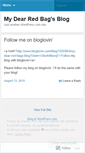 Mobile Screenshot of mydearedbag.wordpress.com