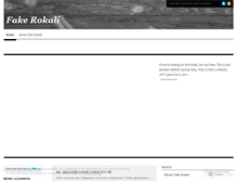 Tablet Screenshot of fakerokali.wordpress.com