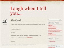 Tablet Screenshot of laughwhenitellyou.wordpress.com