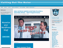 Tablet Screenshot of cuttingoutthenoise.wordpress.com