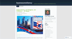Desktop Screenshot of businessresiliency.wordpress.com