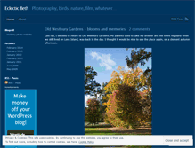 Tablet Screenshot of eclecticbeth.wordpress.com