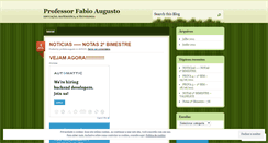 Desktop Screenshot of profabioaugusto.wordpress.com